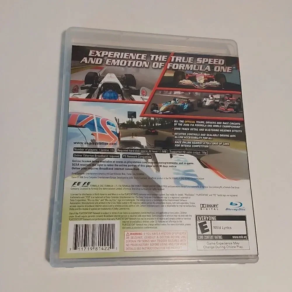 Playstation 3 Formula 1 Championship Edition